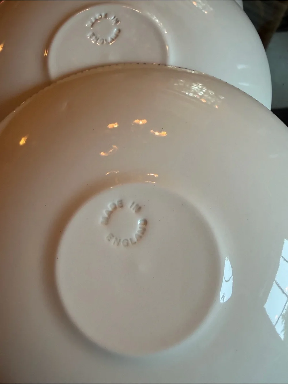 (6) Blue Willow Porcelain Tea Cup & Saucer Set - Blue & White - no chips/cracks